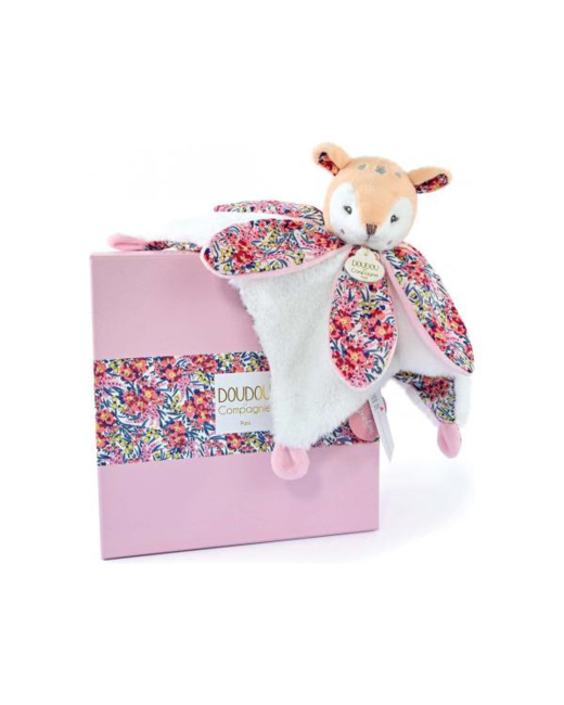 Doudou faon pétale Boh'aime