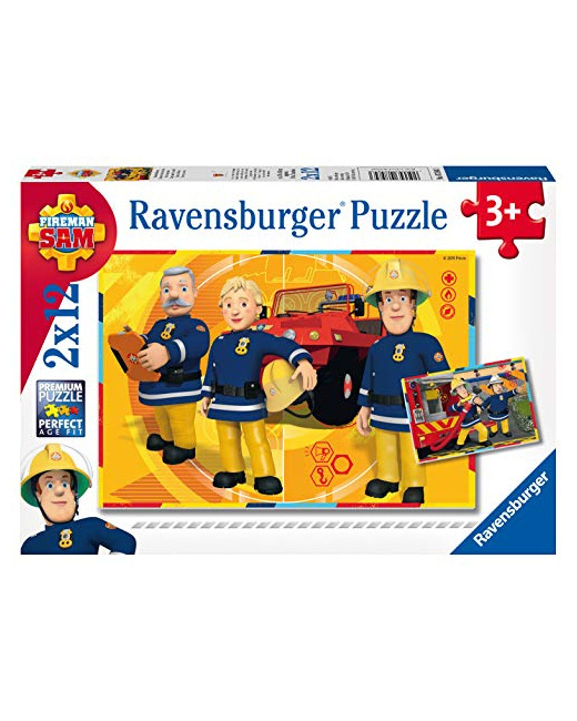 Puzzle - Sam en intervention - Sam le pompier - 2x12 pièces