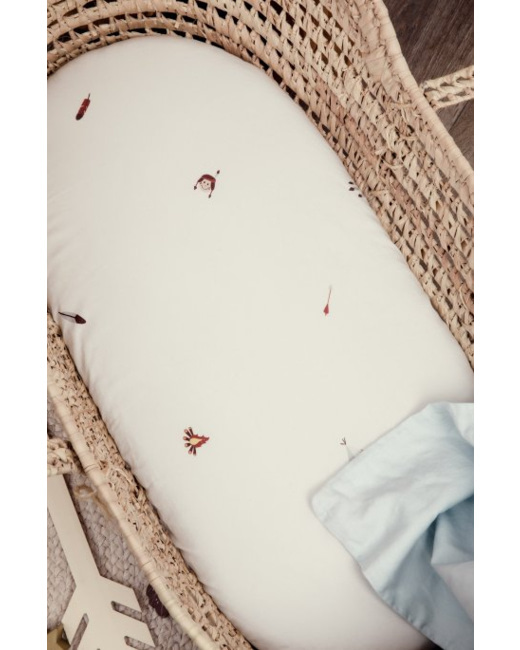 Drap housse coton bio pour landau Petite Plume