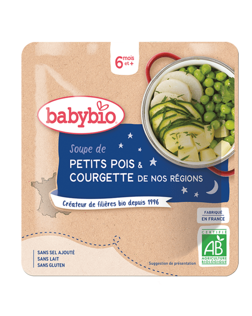 Soupe de Petits pois & Courgette de nos Régions