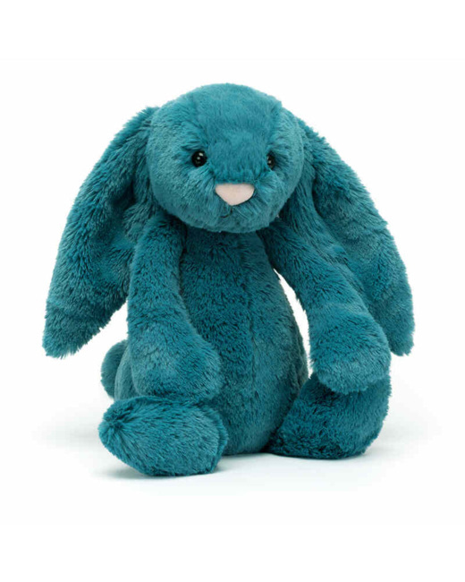Peluche Lapin Bashful Bunny Medium - Mineral Blue