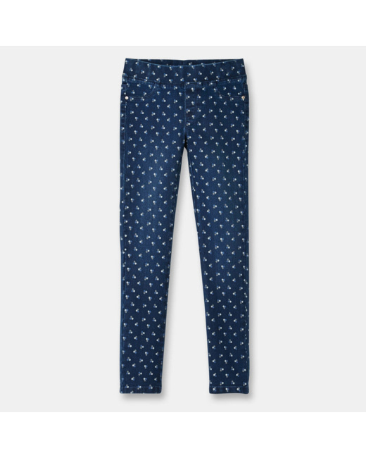 Treggings hyper stretch bleu fille