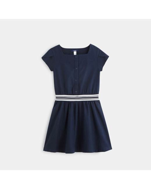 Robe printemps-été bleue fille
