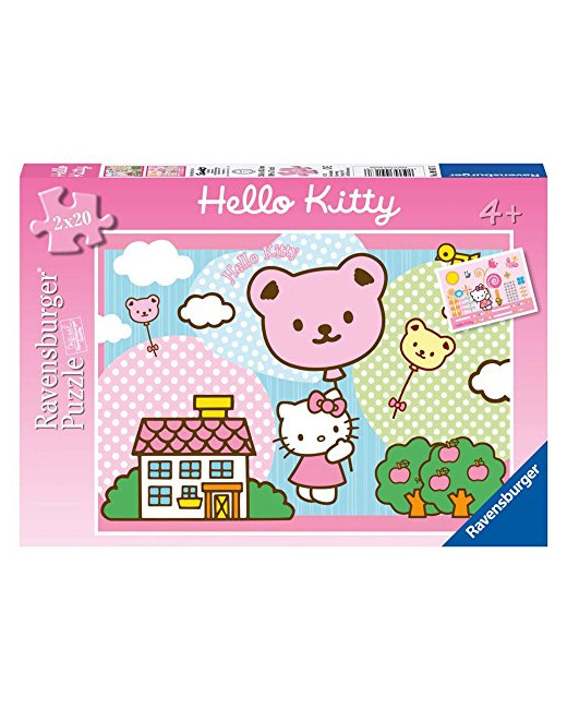 Puzzle - Hello Kitty s'envole - 2x20 pièces