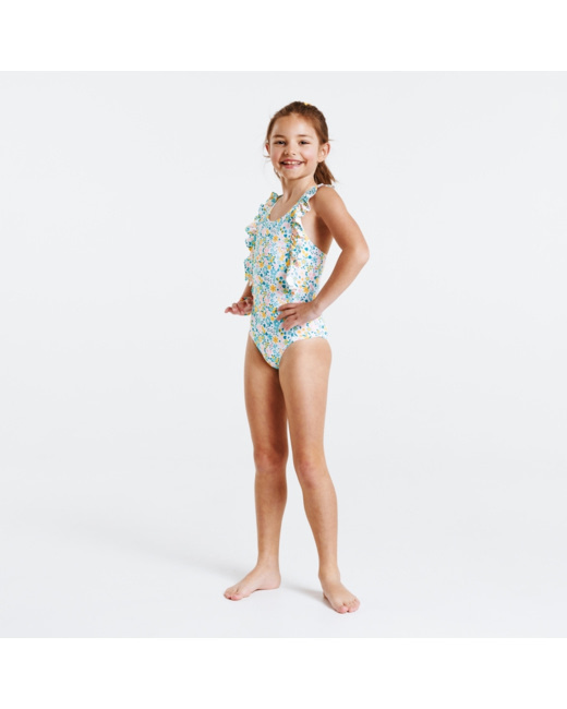 Maillot de bain 1 pièce fleuri fille