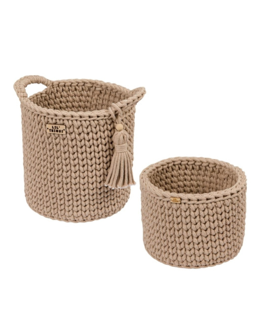 Lot de 2 Paniers en Crochet