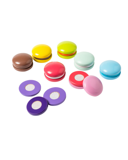 8 Macarons en bois à assembler