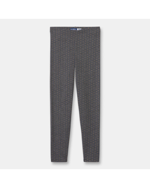 Leggings doux gris fille