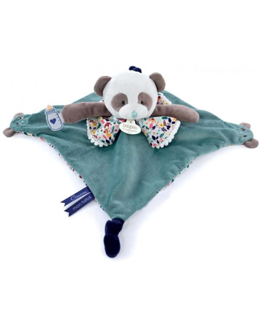 Doudou avec marionnette à doigt - panda
