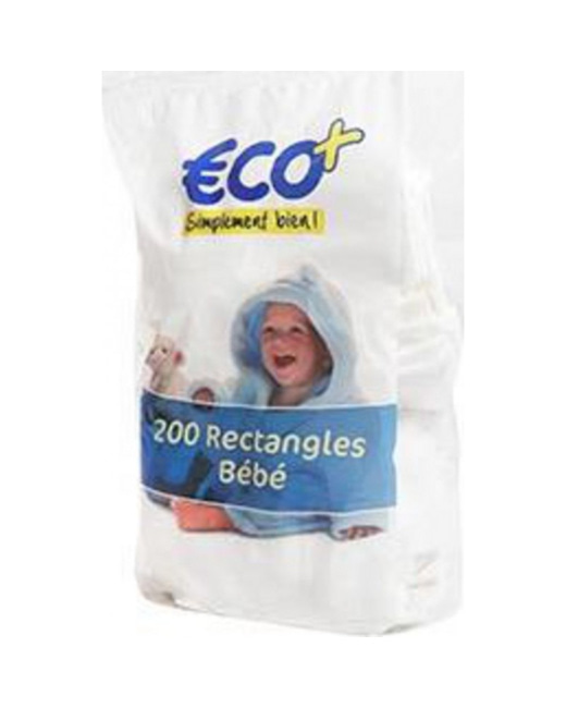 Rectangles de coton bébé