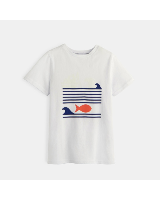 T-shirt magique blanc garçon