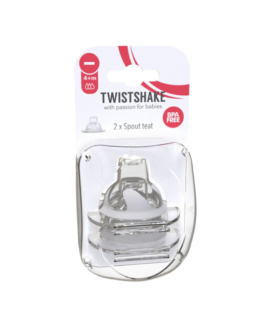 Lot de 2 tétines anti-colique à bec en silicone ultra souple