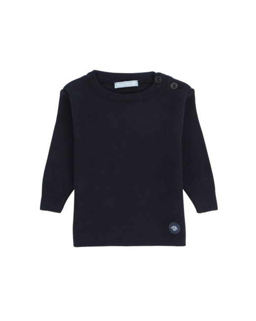 Pull marin "Briac" Baby - laine Mérinos - Navire