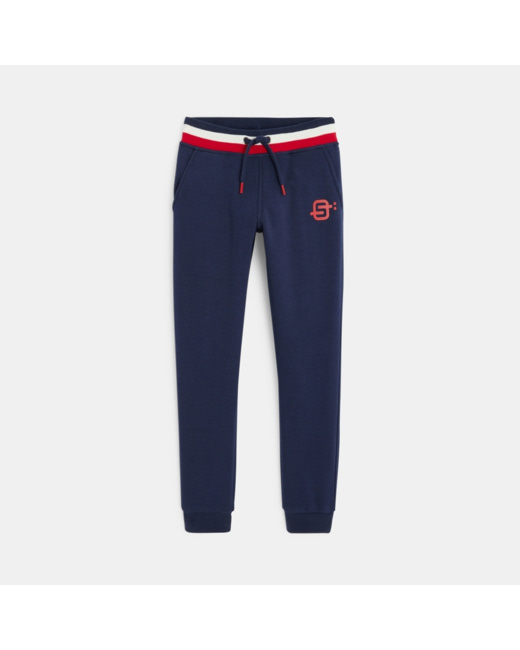 Pantalon de jogging doux et chaud bleu garçon