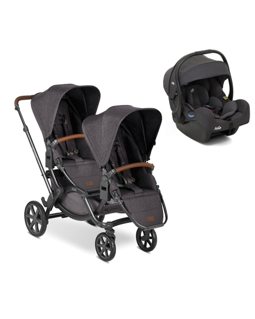 Duo poussette double Zoom + coque i-Gemm Ember de Joie
