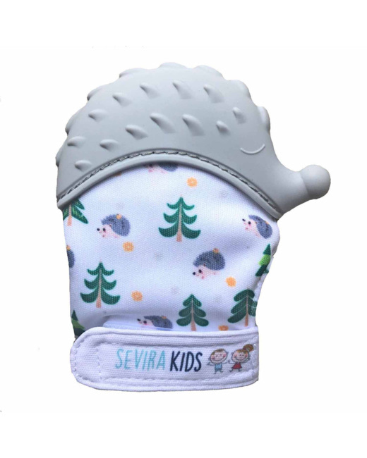 Moufle de dentition en silicone alimentaire, Hérisson