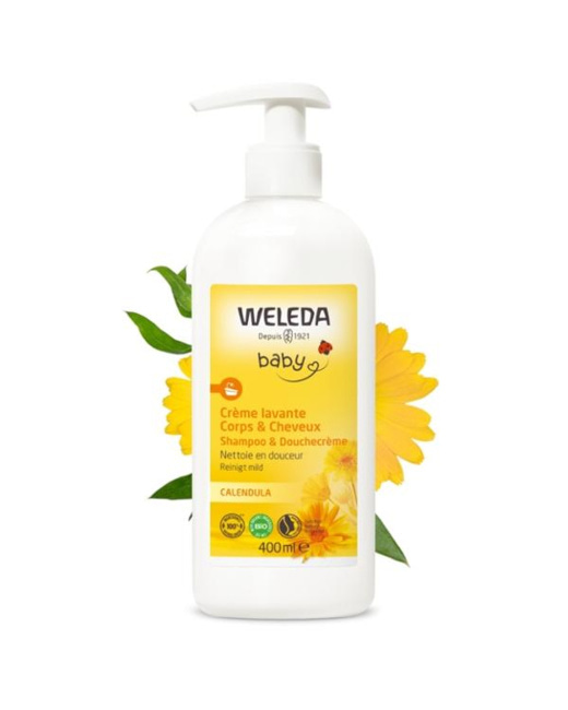 Crème lavante corps et cheveux au calendula