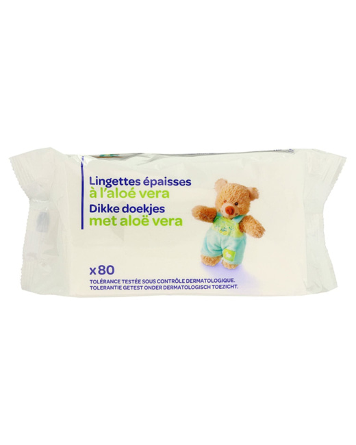Lingettes épaisses à l'aloé vera