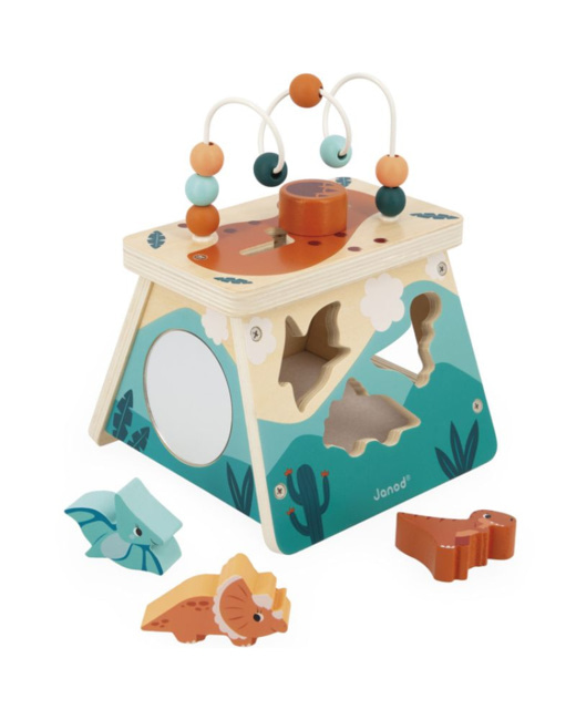 Jeu d'activités en bois Dino volcan