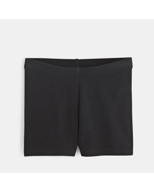 Shorty uni en jersey noir fille