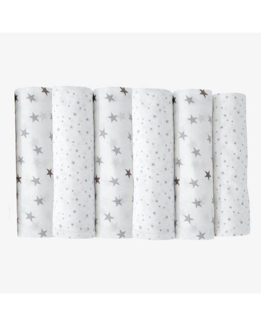 Pack de 6 langes bébé