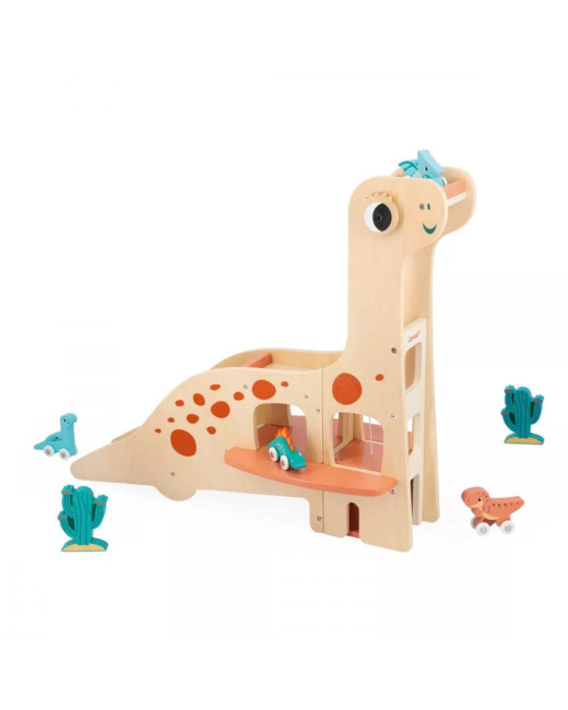 Garage en forme de dinosaure