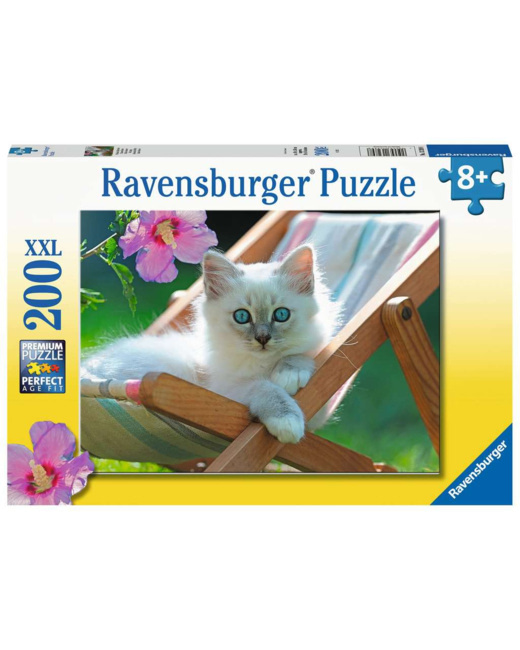 Puzzle Chaton blanc - de 8 ans