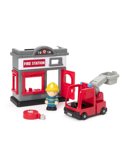 Mini caserne de pompier et accessoires 