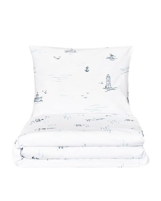 Housse de couette en satin de coton - Matelot
