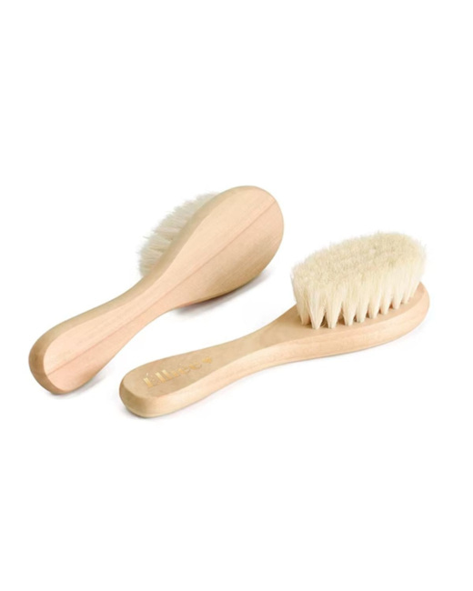 Brosse à cheveux bébé en bois naturel
