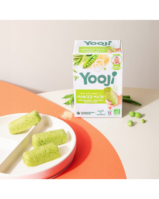 Bâtonnet manger main : Petit pois, semoule de blé