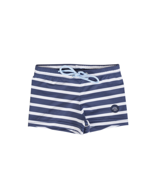 Boxer de bain rayé Kids - Marine Deep/Milk