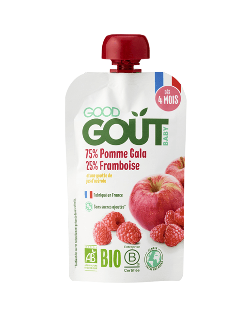 Gourde Pomme Framboise Bio