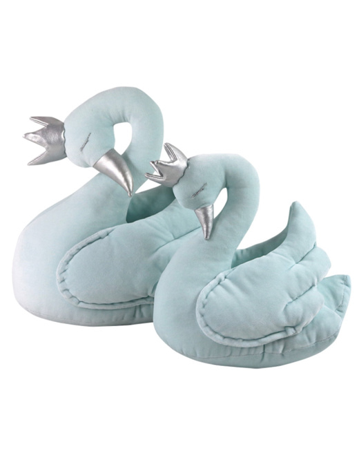 Peluche Cygne en Velours Fait Main