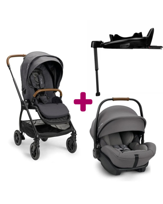 Poussette duo Triv + siège auto Arra Next + base Next
