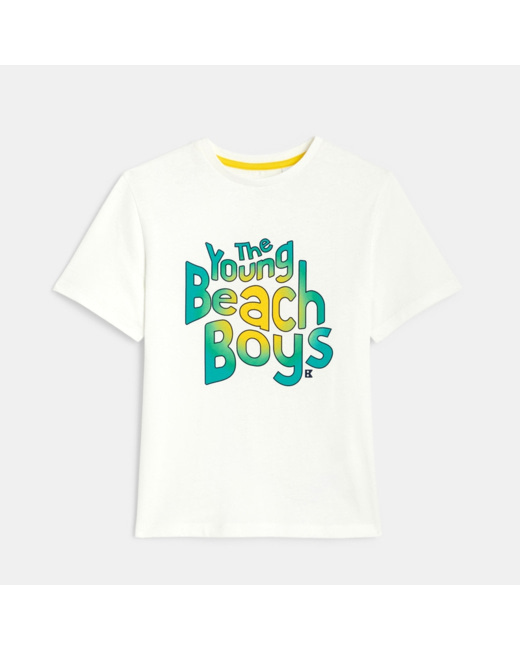 T-shirt à message blanc garçon