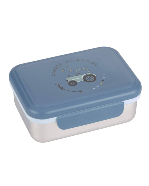 Boîte à goûter en inox Tracteur