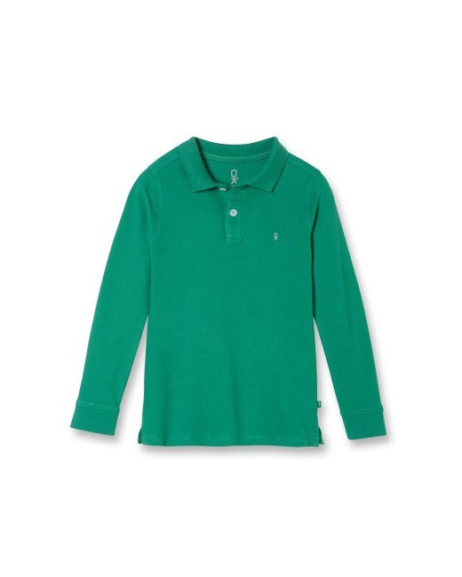 Polo basique vert garçon