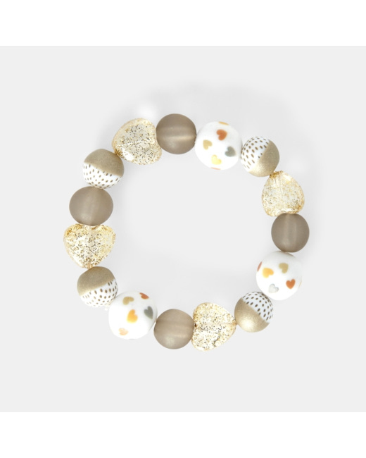 Bracelet de perles vert fille