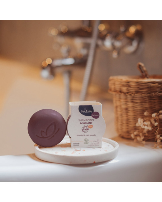 Shampoing solide apaisant