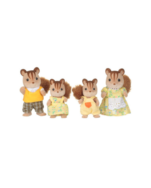 Figurine famille écureuil roux