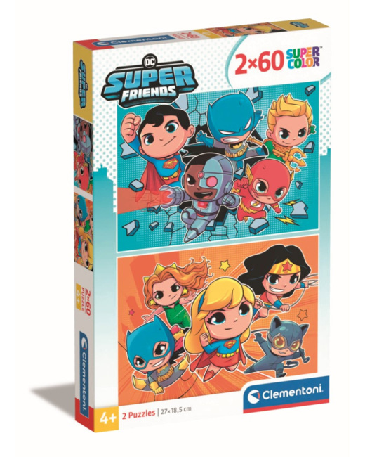 Puzzle Dc Comics Superfriends - 2x60 pièces
