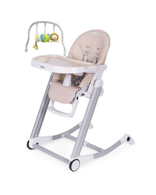 Chaise haute à bascule inclinable et pliable ADELLE