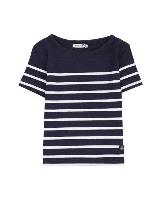 Marinière "Etel" Kids - coton - Navire/Blanc