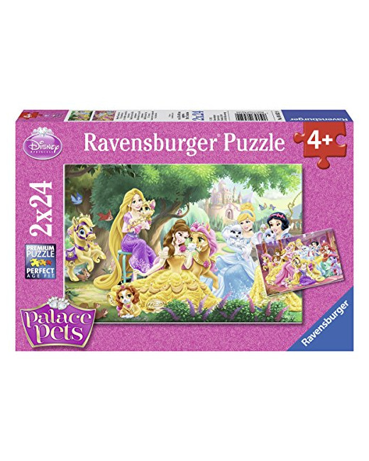 Puzzle - Les meilleurs amis des princesses - 2x24 pièces