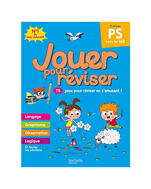 Jouer pour réviser - De la Petite à la Moyenne Section - Cahier de vacances 2023