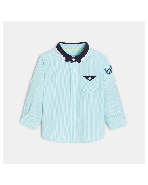 Chemise rayée bleue