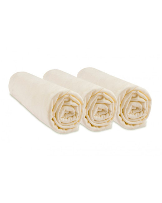 Lot de 3 draps-housses couffin bébé coton Bio