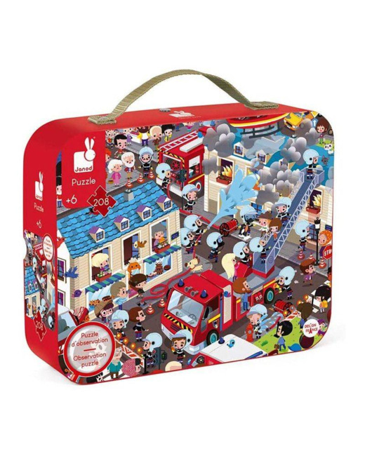 Puzzle d'observation pompiers 208 pièces