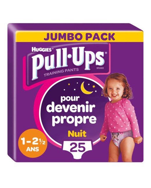 Pull-Ups Culottes Nuit Fille (8-15 kg)